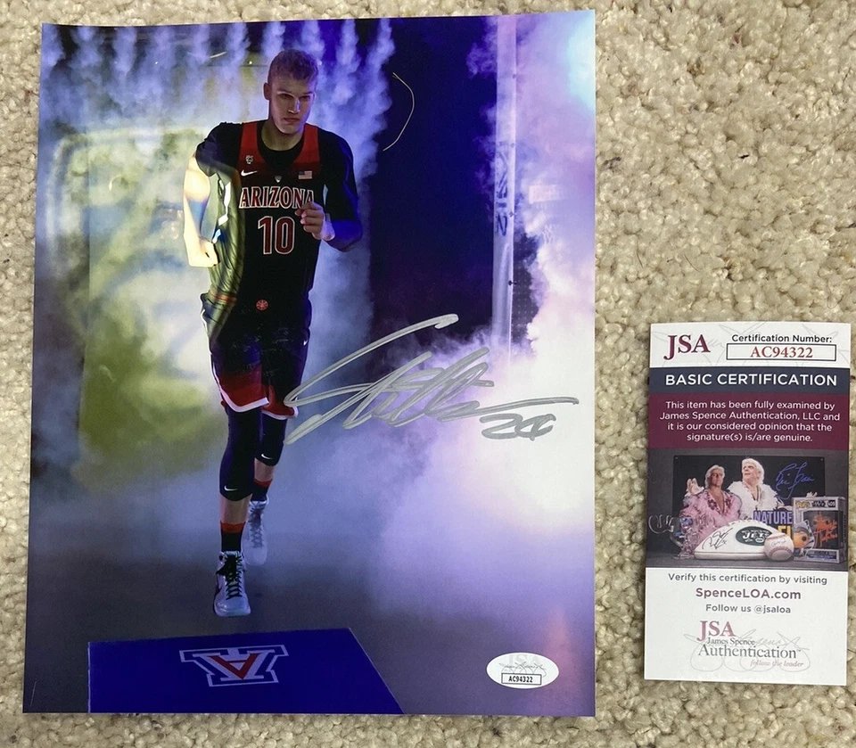 Lauri Markkanen Signed Autograph Auto 8x10 Photo Arizona JSA COA - Image 1 of 1