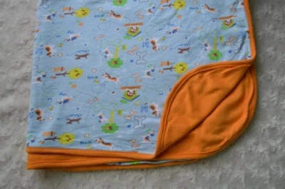 Cobertor de bebê para cachorro Ingredano azul laranja para casa de cachorro buscar osso sentar e ficar segurança - Imagem 1 de 4