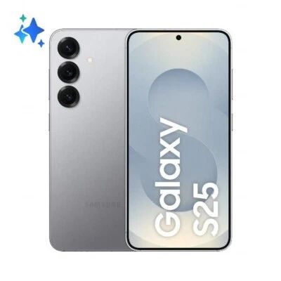 SAMSUNG S25 SIM + ESIM 12GB 128GB RAM 6.2" 5G SILVER SHADOW AI GARANZIA 2 ANNI - Immagine 1 di 4