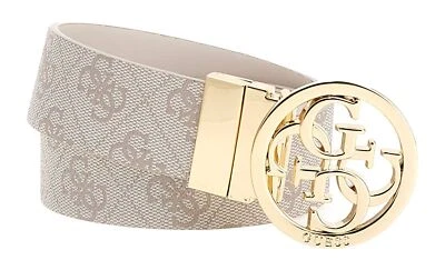 GUESS Noelle Nolana Belt W85 Gürtel Dove Logo creme altrosa Neu - Bild 1 von 3