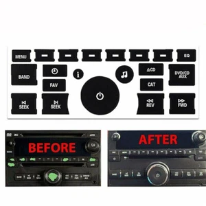 Replacement Radio Button Stickers For Yukon Sierra Chevy Avalanche Silverado - Picture 1 of 4