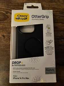 NEW OtterBox OtterGrip SYMMETRY SERIES Case iPhone 14 Pro Max MagSafe Black
