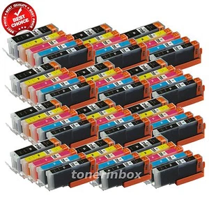 60pk PGI-250XL CLI251XL Ink Set For Canon Pixma MG5420 MG5520 MG6320 MX722 MX922 - Picture 1 of 2