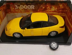 Gate Global Saturn SC2 1:18 Scale diecast metal model car 3 door Yellow As Is - Picture 1 of 15