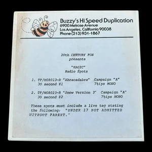 Movie Radio Spots MAGIC (1970s) reel to reel ads 7.5 IPS Horror - Picture 1 of 8