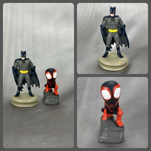 Tonies Audio Book Characters: Lot of 2 DC Batman Marvel Spidey Miles Morales - Picture 1 of 7