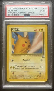 Snap Pikachu Black Star Promo 26 2001 Pokemon League 2001 PSA 6 - Picture 1 of 2
