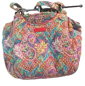 Vera Bradley Glenna Bag Paisley Paradise Satchel Shoulder Purse Tote Retired - Picture 1 of 7