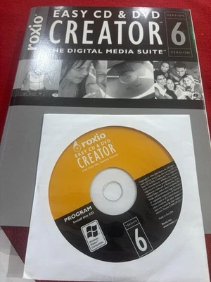 Roxio Easy CD & DVD Creator 6 &  Version 11 DVD, Manual and Books in Miami. - Image 1 of 4