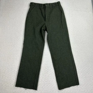 Vintage CC Filson Mackinaw Virgin Wool Field Trousers 32x30 Green Style 89 USA - Picture 1 of 17