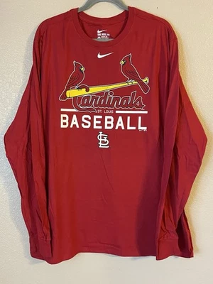 Men’s 3XL NWOT St. Louis Cardinals Nike Long Sleeve Shirt Red - Image 1 of 4