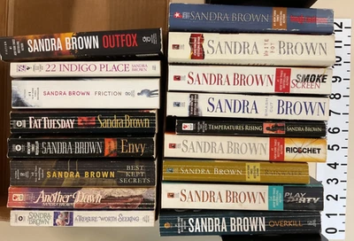 Sandra Brown PB lot of 17, Another Dawn, Envy, Friction, Outfox, Play Dirty Foto 1 de 4