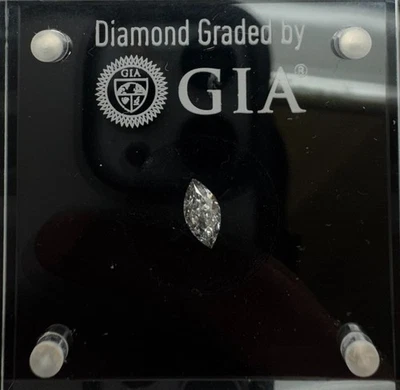 0.70 carat GIA Certified Natural Diamond | Shape-Marquise | Color-D | Clarity-I1 - Image 1 of 4