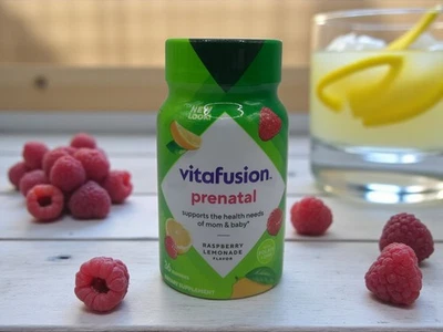 Vitafusion PreNatal Gummy Vitamins, Raspberry Lemonade Flavor, 36 Ct Exp 4/26 - Image 1 of 4