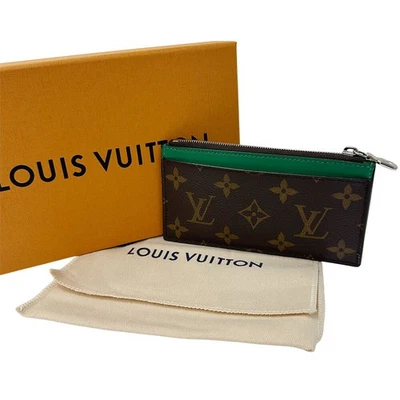 Cartera Louis Vuitton Monograma Macassar Lona Portatarjetas M82913 Verde 2130 Foto 1 de 4