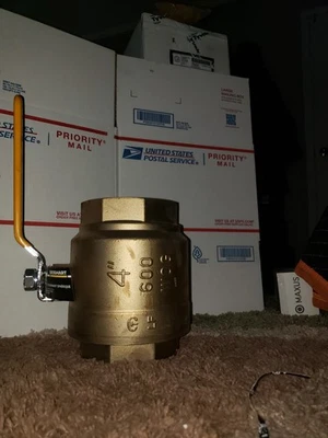 4 inch Brass (FNPT) Full Port (Ball Valve) 600 WOG - Image 1 of 3