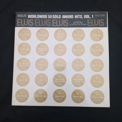 ELVIS PRESLEY- WORLDWIDE 50 GOLD AWARD HITS, VOL 1  BOOKLET EX VINYL  LPM 6401 - Image 1 of 4