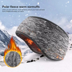Winter Sweatband Ear Warmer Fleece Headband Thermal Hair Head for Sports Fitness - Picture 1 of 60