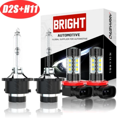 For Infiniti JX35 2013 - LED HID Headlights High/Low Beam + Fog Light 4× Bulbs - Image 1 of 4