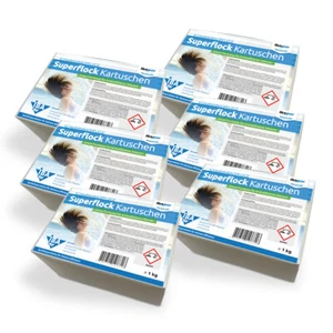6x 1 kg (6 kg) IBA Superflock Kartuschen Flockmittel Flockkissen Flock - Bild 1 von 4