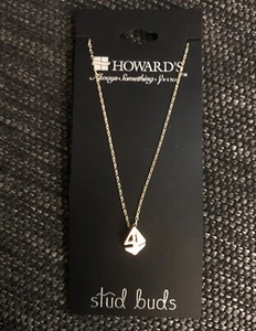 Howards Stud Buds Gold Sailboat Necklace - NEW - Picture 1 of 3