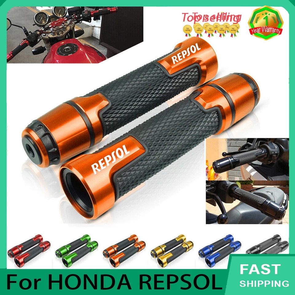 CNC For HONDA REPSOL Motorcycle Accessorie Handlebar Grip Handle Grips New - Image 1 of 4