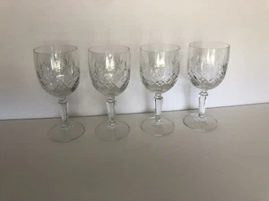 4 Mikasa Crystal MELODY Older Cut 6 ¼" Wine Glasses - Picture 1 of 4