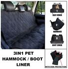 3 In 1 Quilted Rear Pet Dog Cat Hammock Seat Cover Boot Liner For Porsche Taycan