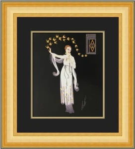 Erte A Costume For Ganna Walska In Fedora Custom Framed Print FREE SHIPPING - Picture 1 of 2