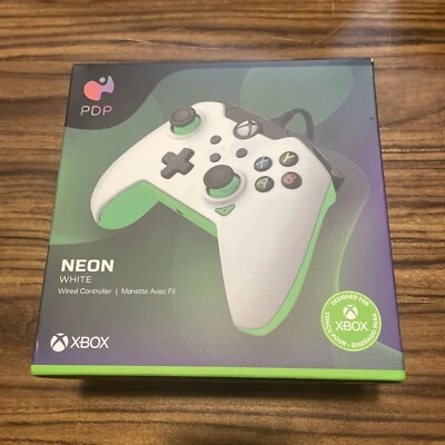 PDP Wired Gaming Controller for Xbox Series X|S/Xbox One - Neon White Read - Image 1 of 4