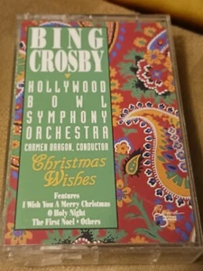 Bing Crosby / Hollywood Bowl Symphony Orchestra: Christmas Wishes Cassette Tape - Picture 1 of 3
