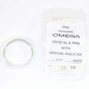 Reloj Pulsera Omega Cristal con Anillo de Tensión Blanco e Inserto Nº 2168 NOS - BV740 - Imagen 1 de 3
