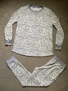 Womens Stars Above Size L Gray Two Piece Waffle Knit Pajama Set NWOT - Picture 1 of 10