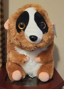 Belly Buddies Nanco ~ Loris HAMPSTER 🐹 Tan Brown White Black Plush Stuff Animal - Picture 1 of 6