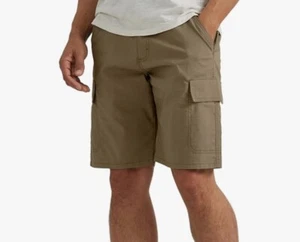 ATG by Wrangler Men's Stretch Flex Cargo Short Size 42 Elmwood Khaki NWT - Imagen 1 de 7