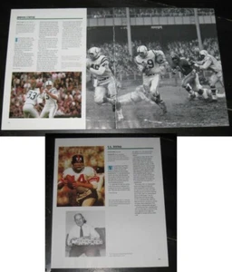 GREAT ATHLETES Johnny Unitas | Y.A. Tittle original TWO pages 10x12 PHOTO + text - Bild 1 von 1