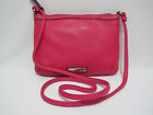 (1) Nwt Calvin Klein Cute Punch Pink Pebble Leather Small Crossbody Bag Fre Shp