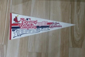 WIMPEL FILZ 1987 ST.LOUIS CARDINALS NL EAST DIVISION CHAMPIONS TEAMNAMEN SCHÖN - Bild 1 von 4
