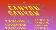 Canyon Bikes Frame Decal Set. Pick Your Color. USA Seller!