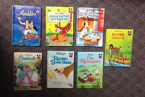 Walt Disney's Wonderful World Of Reading 7 Book Lot Nice Condition - Picture 1 of 9