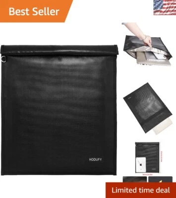 Jaula Faraday negra moderna para portátiles - bloqueo de señal y protección ignífuga Foto 1 de 4