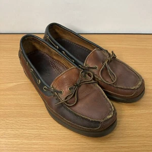 Mocasines de cuero de dos tonos vintage Sebago Campsides zapatos de barco para hombre 7,5 M - Imagen 1 de 12