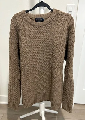 Men's XL Pendleton Shetland Collection Fishermen's Wool Sweater Worn Once - Image 1 of 4