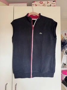 Lacoste Sleveless Sweater Jacket Size EU 38 UK 10 - Picture 1 of 4