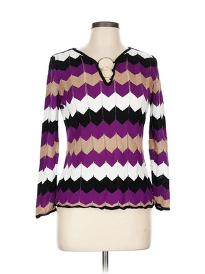 INC International Concepts Women Purple Pullover Sweater L Petites - Image 1 of 4