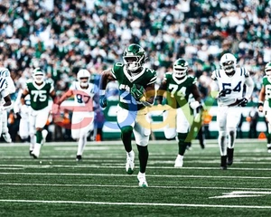 Foto de fútbol americano de la NFL Breece Hall Running Action de los New York Jets 8x10 - Imagen 1 de 1