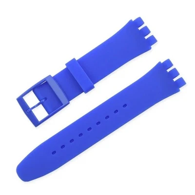 Share Wrist Watch Band Strap For Swatch 16mm 17mm 19mm 20mm Rubber Silicone Watc - Image 1 of 4