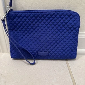 Vera Bradley Armband klassisch blau, umlaufender Reißverschluss, 8,5 Zoll lang, 6 Zoll hoch - Bild 1 von 4