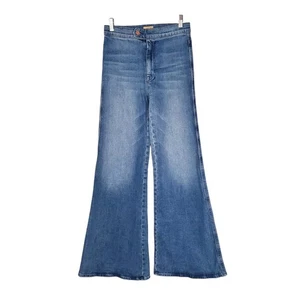 Pantalones de mezclilla Mother The Tab Roller Skimp pierna ancha de fuera de la ciudad azul EE. UU. talla 24 - Imagen 1 de 10