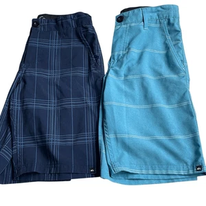 EUC! 2 Pairs: Quiksilver Amphibian Hybrid Shorts - Size 8 - Picture 1 of 11